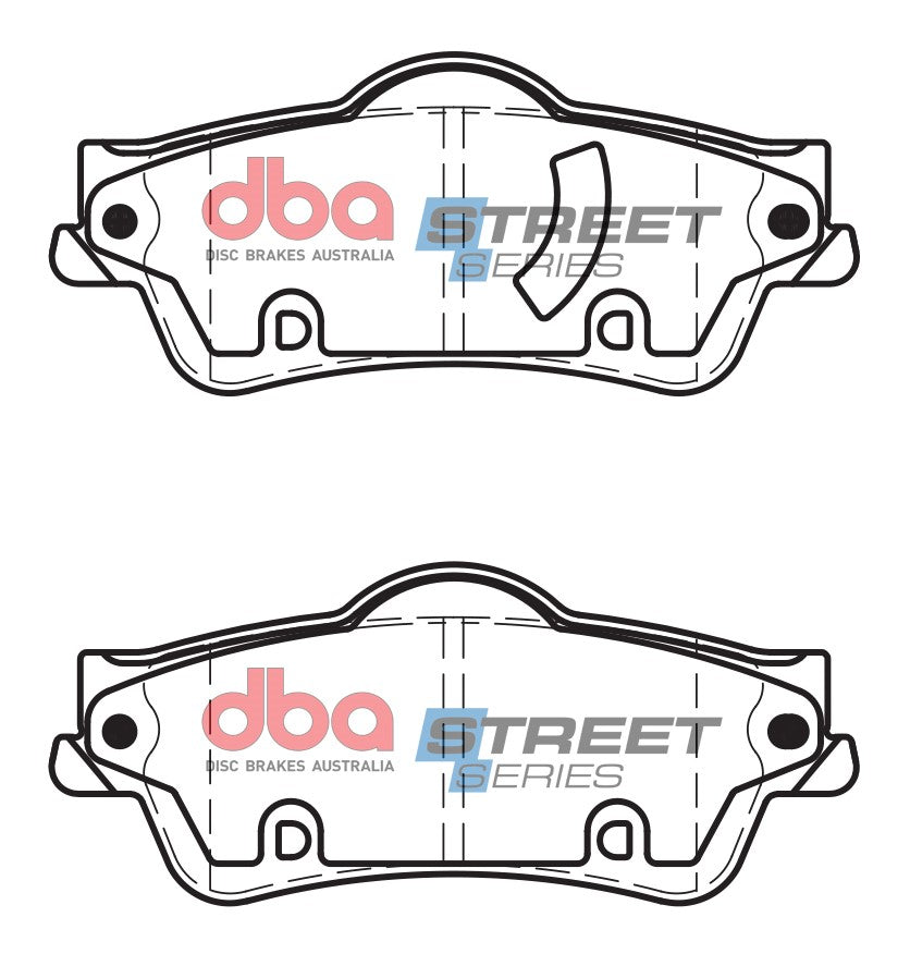DB1766SS - DBA Street Series Brake Pads; Rear