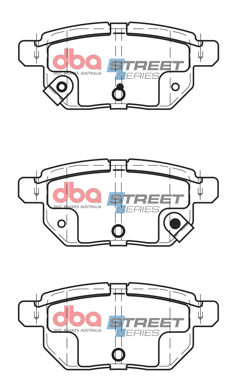 DB1786SS - DBA Street Series Brake Pads; Rear