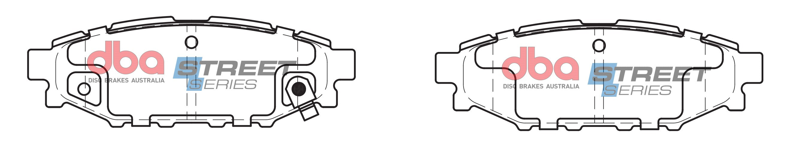 DB1803SS - DBA Street Series Brake Pads; Rear