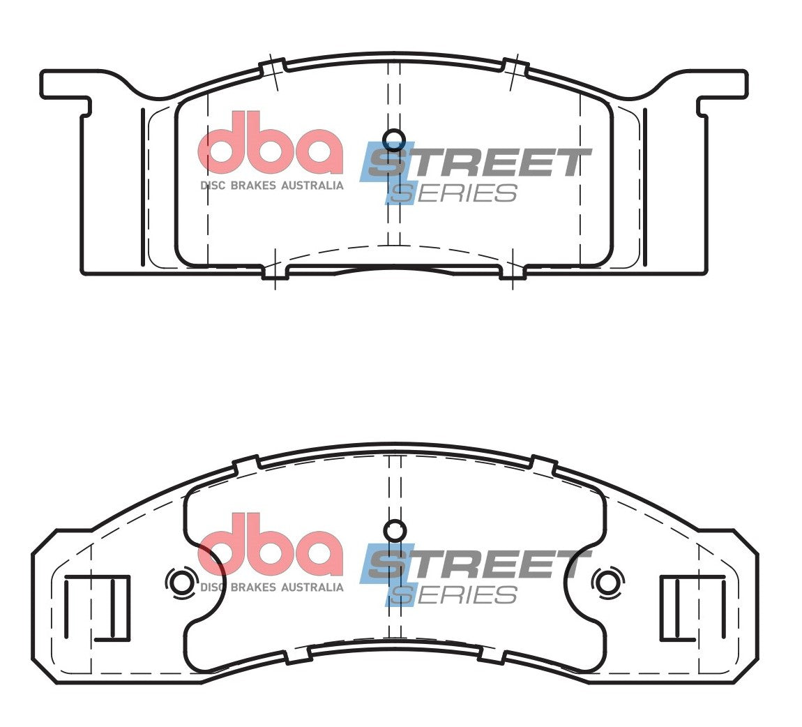 DB1807SS - DBA Street Series Brake Pads; Front