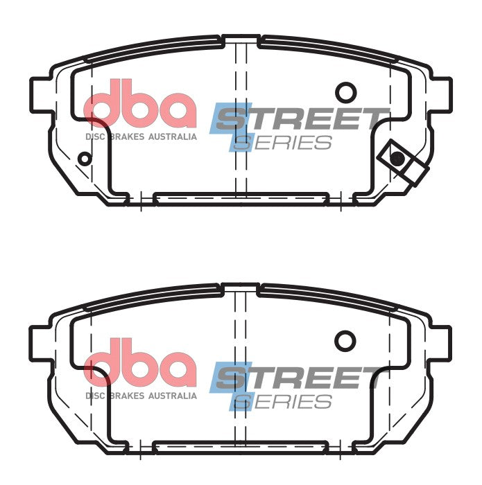 DB1816SS - DBA Street Series Brake Pads; Rear