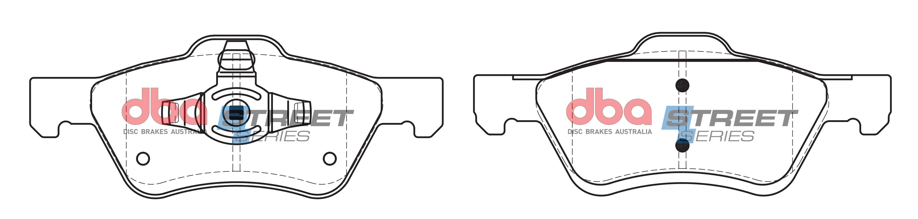 DB1821SS - DBA Street Series Brake Pads; Front