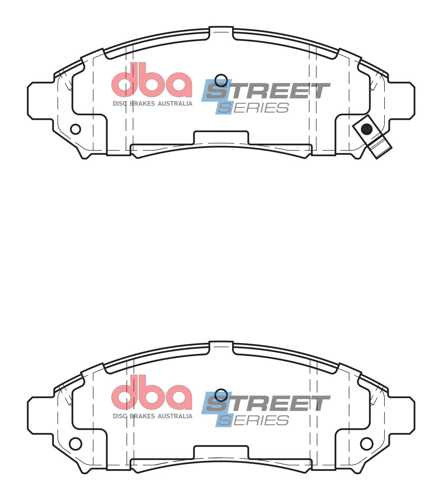 DB1835SS - DBA Street Series Brake Pads; Front