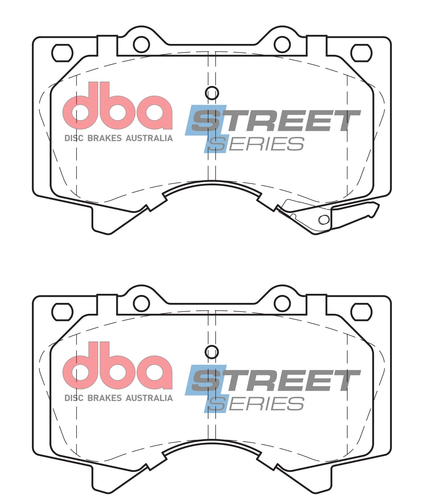 DB1838SS - DBA Street Series Brake Pads; Front
