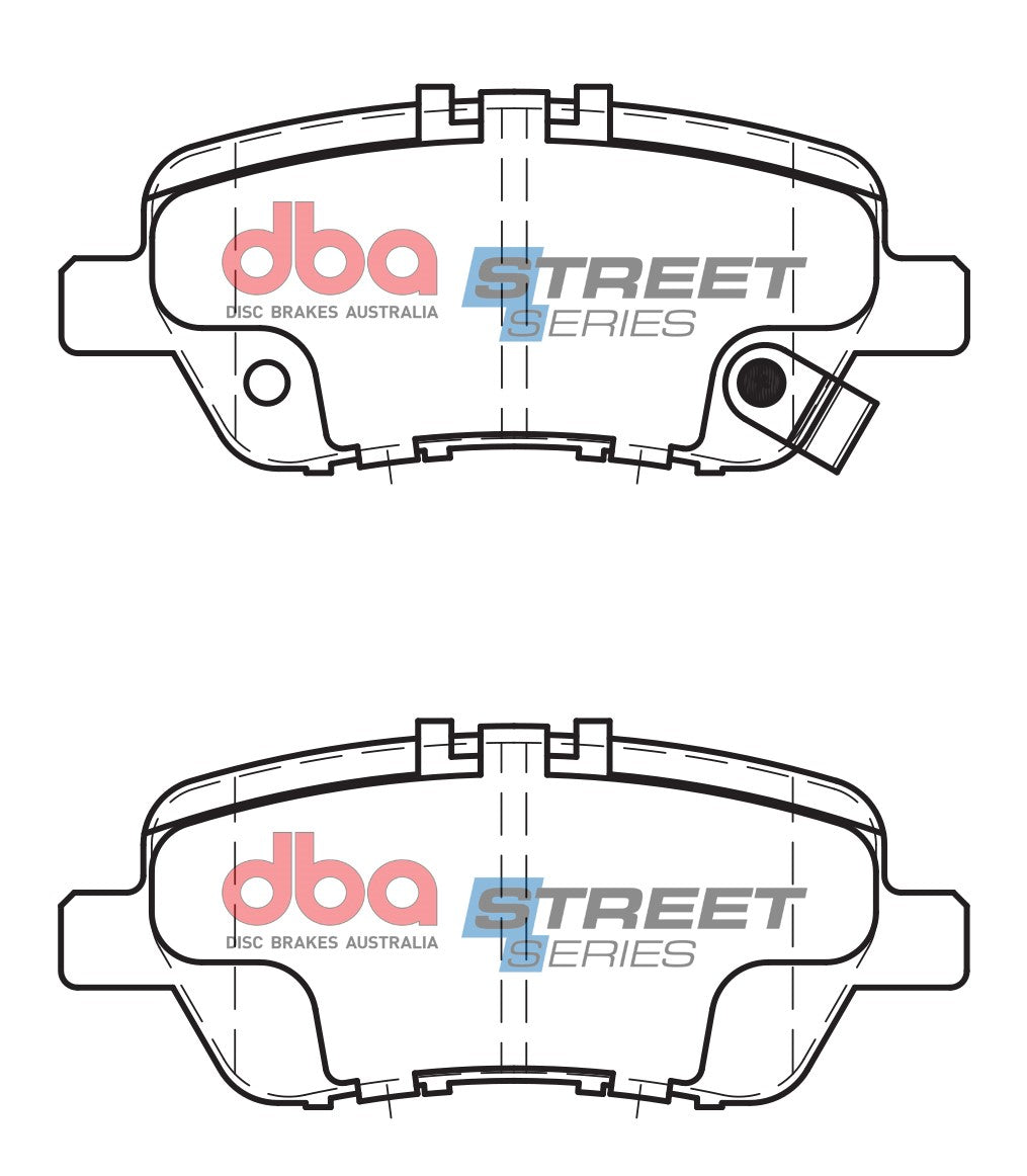 DB1847SS - DBA Street Series Brake Pads; Rear