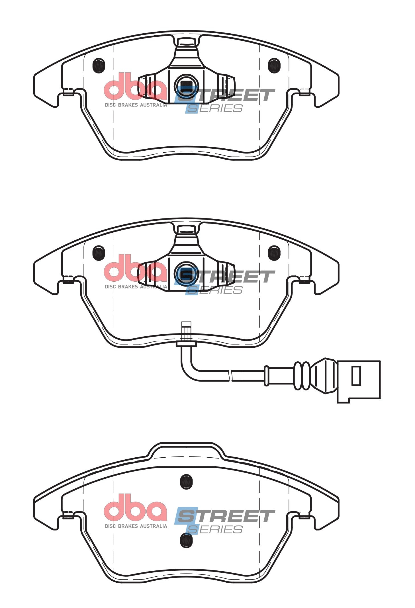DB1849SS - DBA Street Series Brake Pads; Front