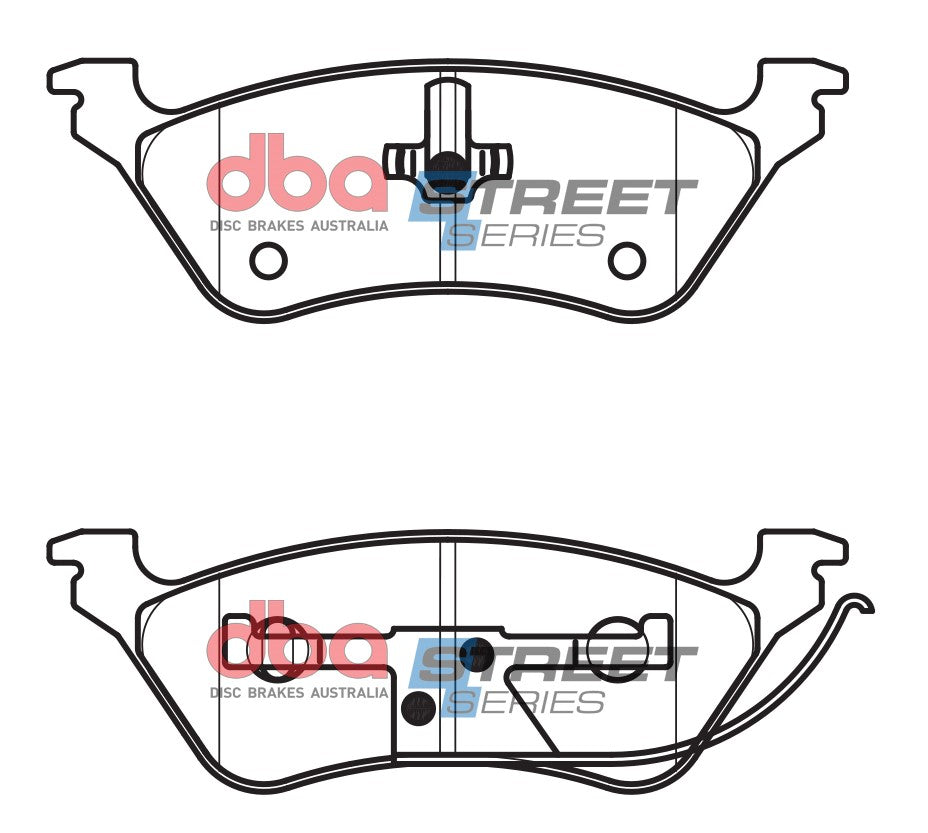 DB1853SS - DBA Street Series Brake Pads; Rear