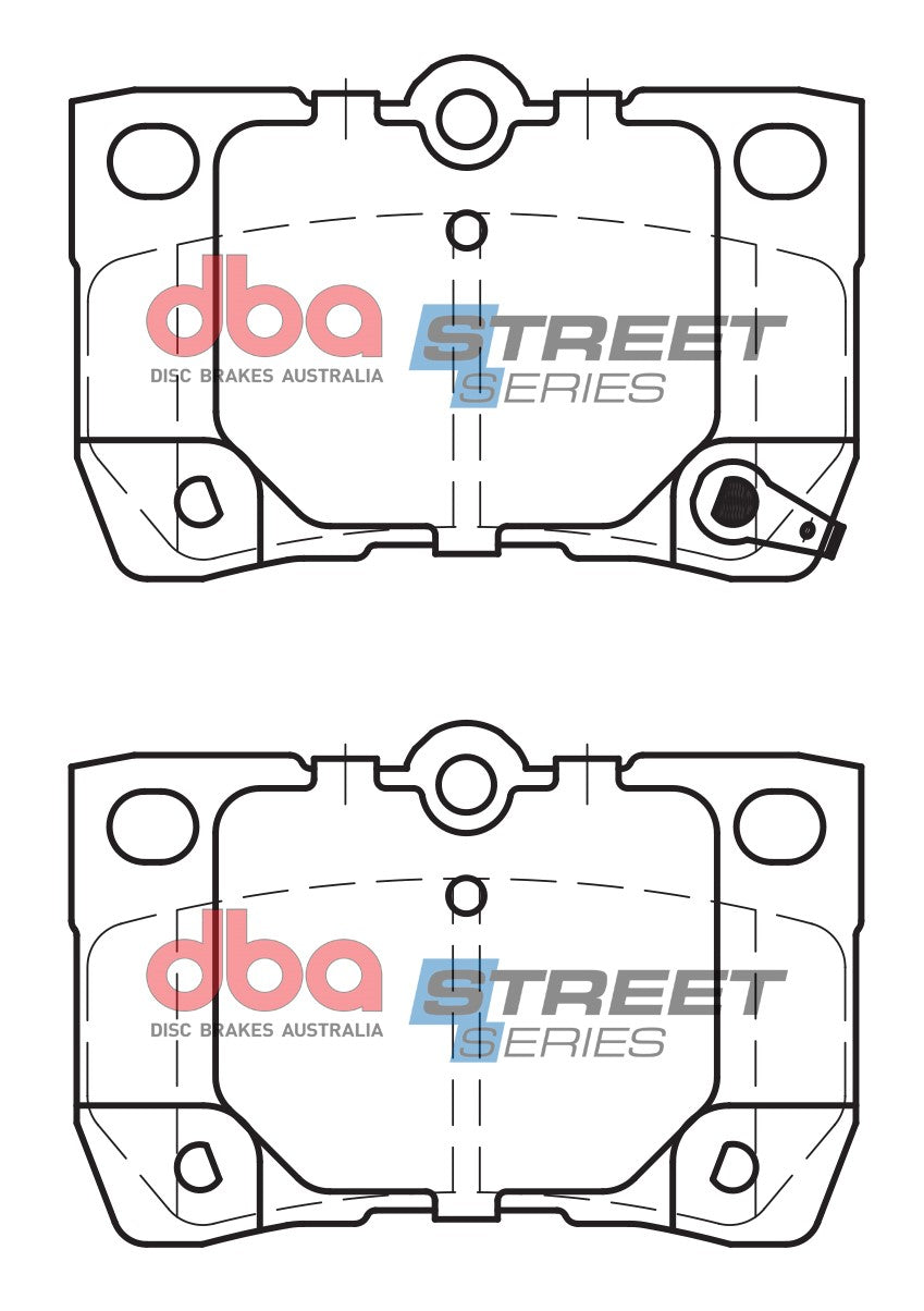 DB1854SS - DBA Street Series Brake Pads; Rear