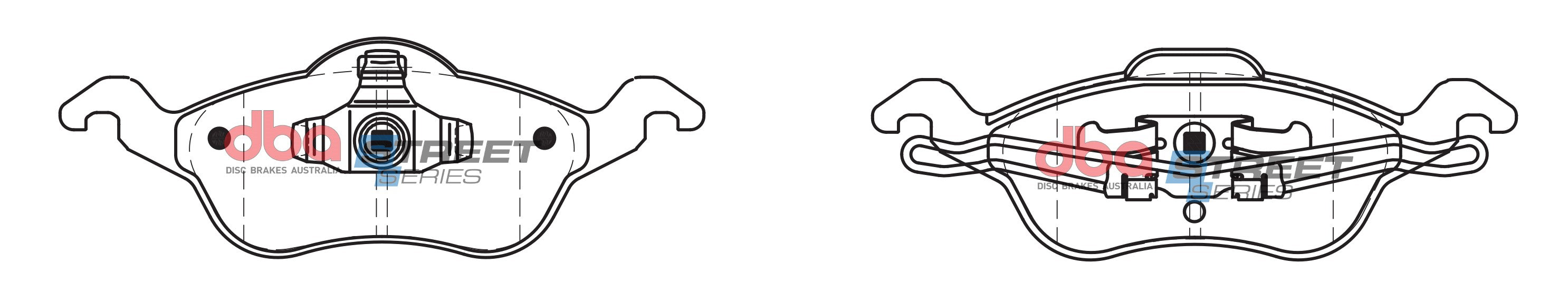 DB1860SS - DBA Street Series Brake Pads; Front