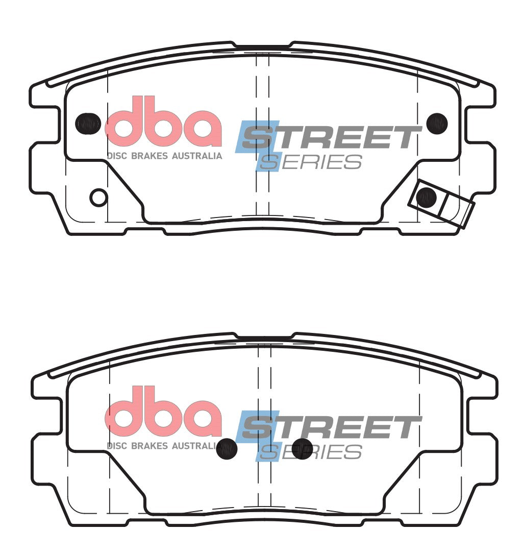 DB1862SS - DBA Street Series Brake Pads; Rear