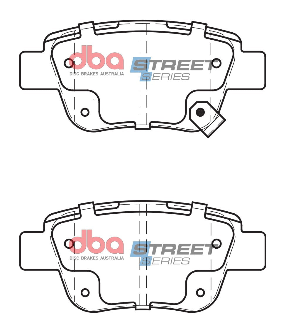 DB1914SS - DBA Street Series Brake Pads; Rear