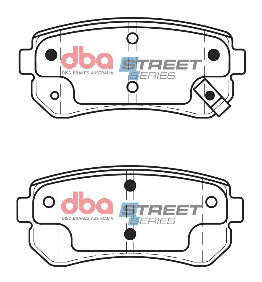 DB1943SS - DBA Street Series Brake Pads; Rear