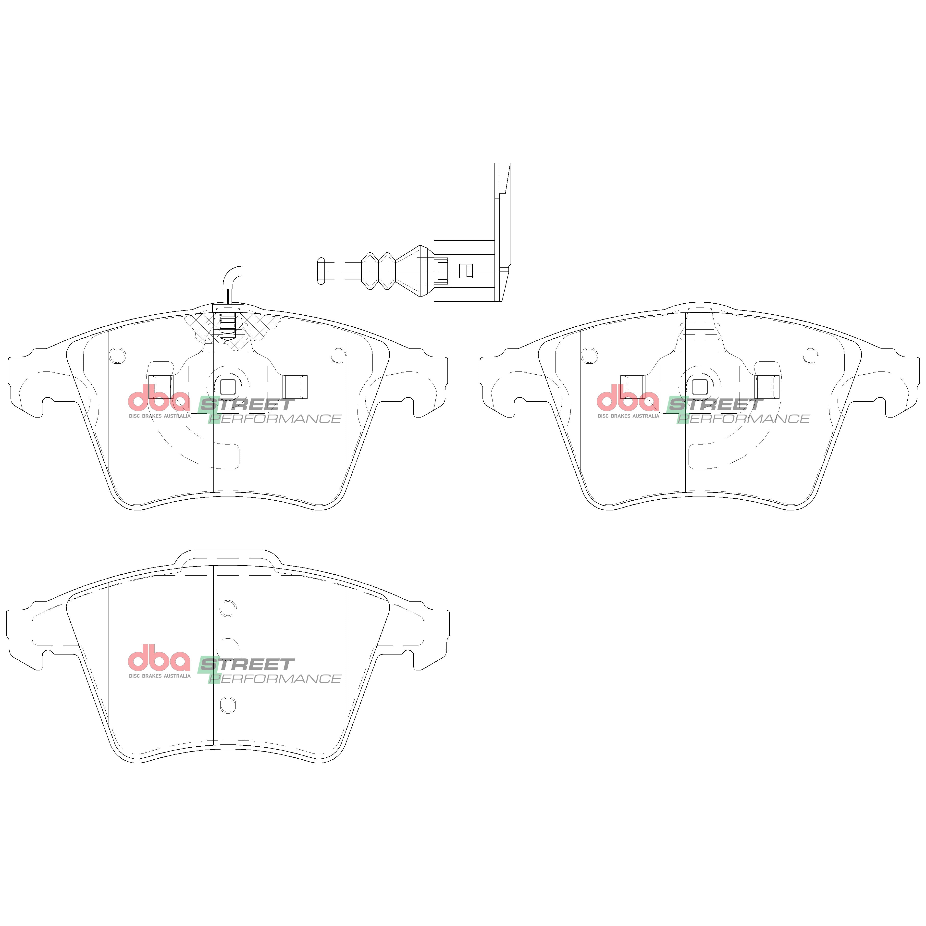DB1947SP - DBA Street Performance Brake Pads; Front