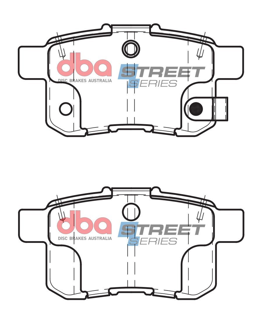 DB1953SS - DBA Street Series Brake Pads; Rear