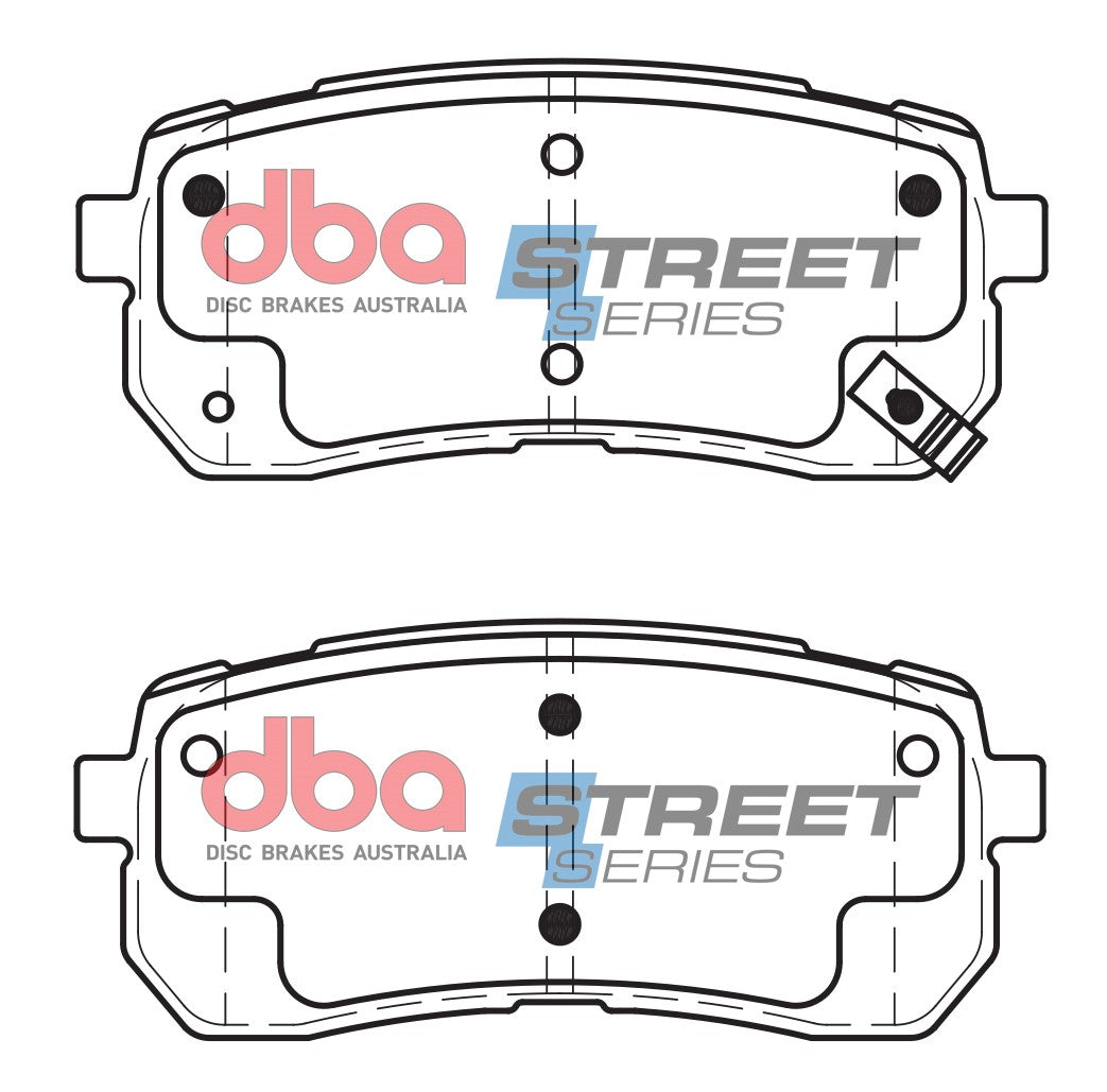 DB1957SS - DBA Street Series Brake Pads; Front
