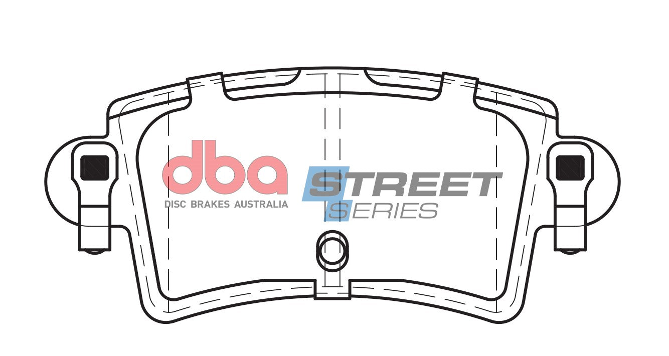 DB1964SS - DBA Street Series Brake Pads; Rear