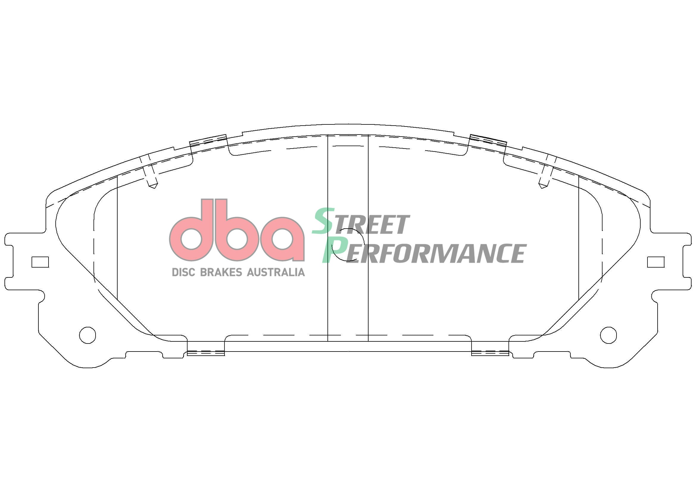DB2004SP - DBA Street Performance Brake Pads; Front