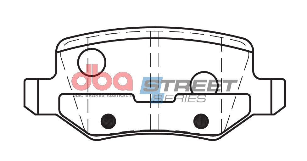 DB2020SS - DBA Street Series Brake Pads; Rear