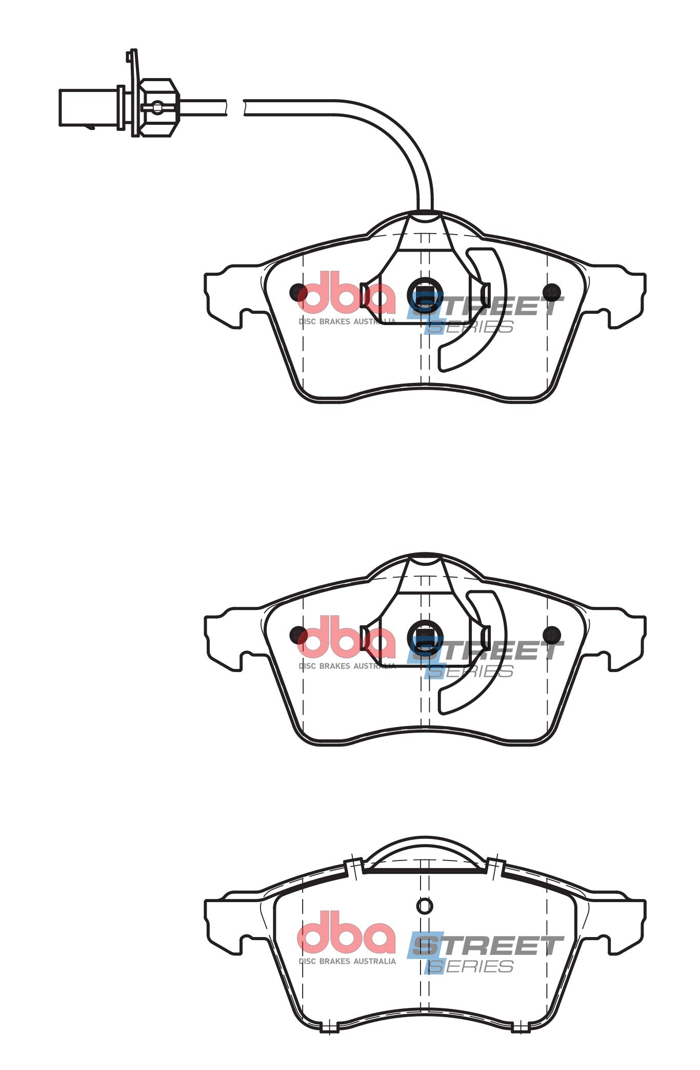 DB2031SS - DBA Street Series Brake Pads; Front
