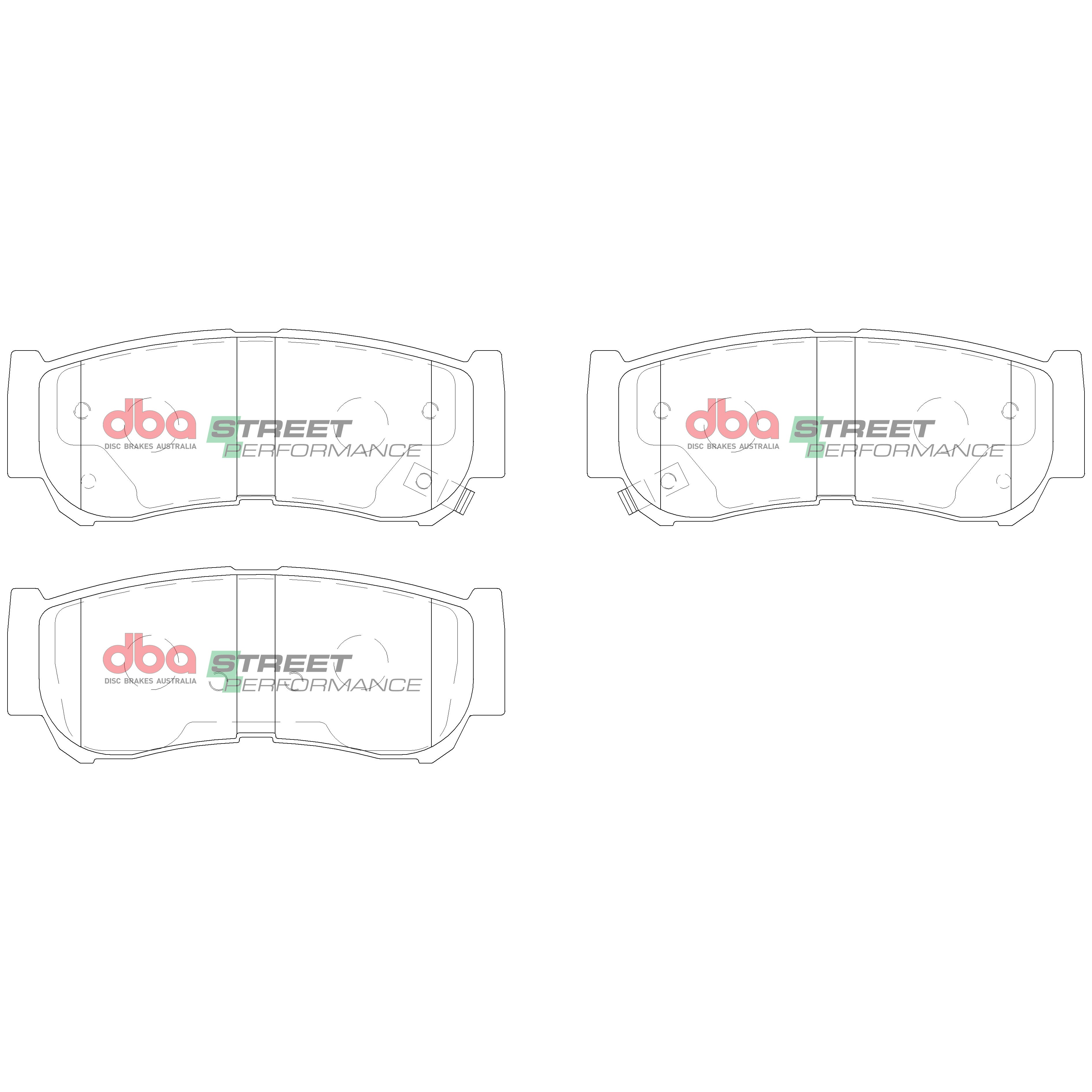DB2035SP - DBA Street Performance Brake Pads; Rear