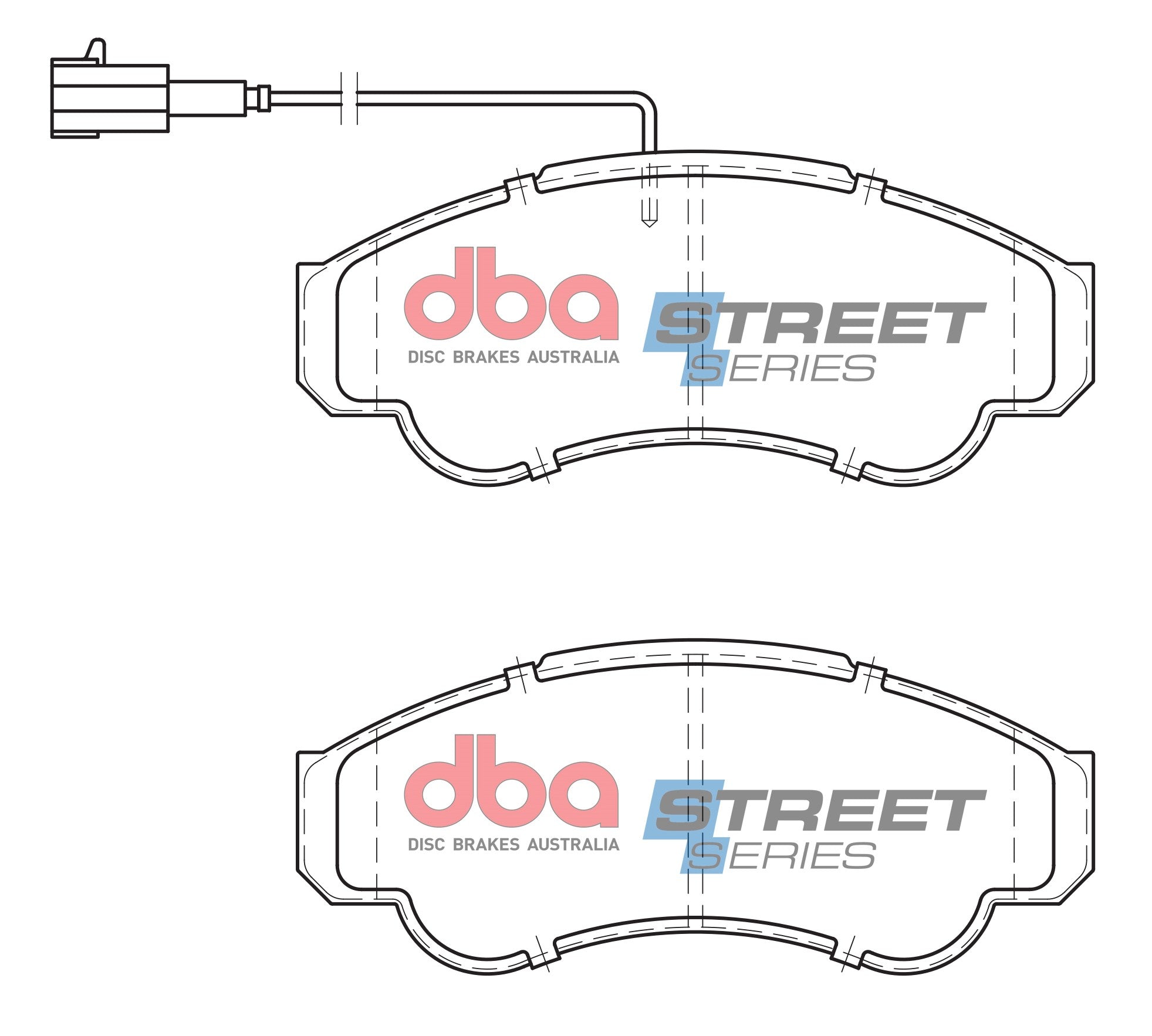 DB2045SS - DBA Street Series Brake Pads; Front