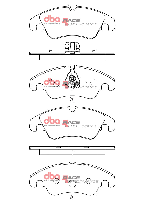 DB2186RP - DBA Racing Performance Brake Pads; Front