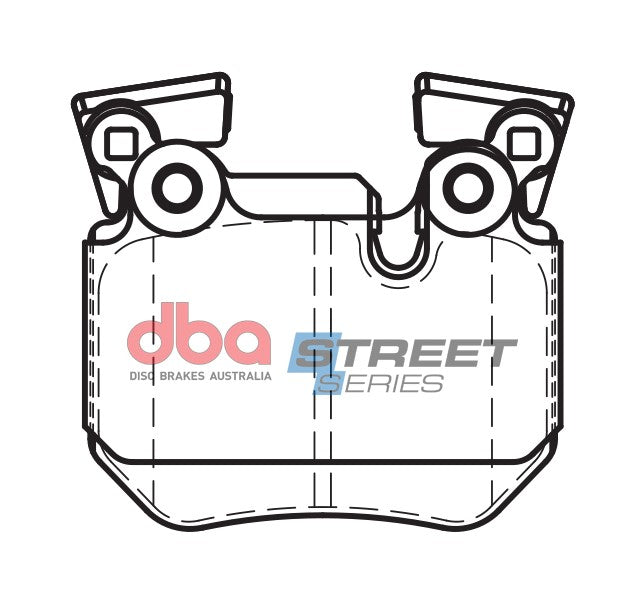 DB2196SS - DBA Street Series Brake Pads; Rear