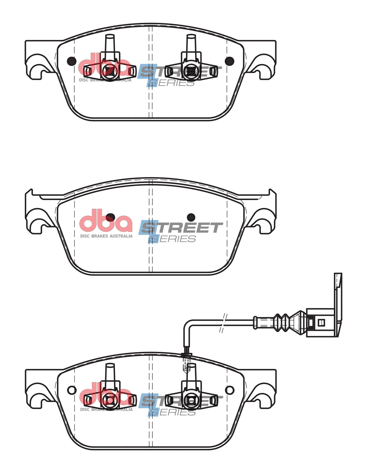 DB2200SS - DBA Street Series Brake Pads; Front