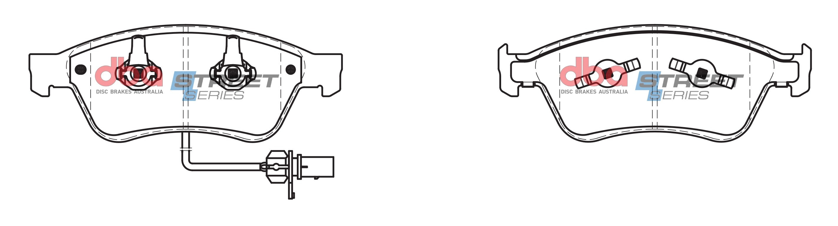 DB2202SS - DBA Street Series Brake Pads; Front