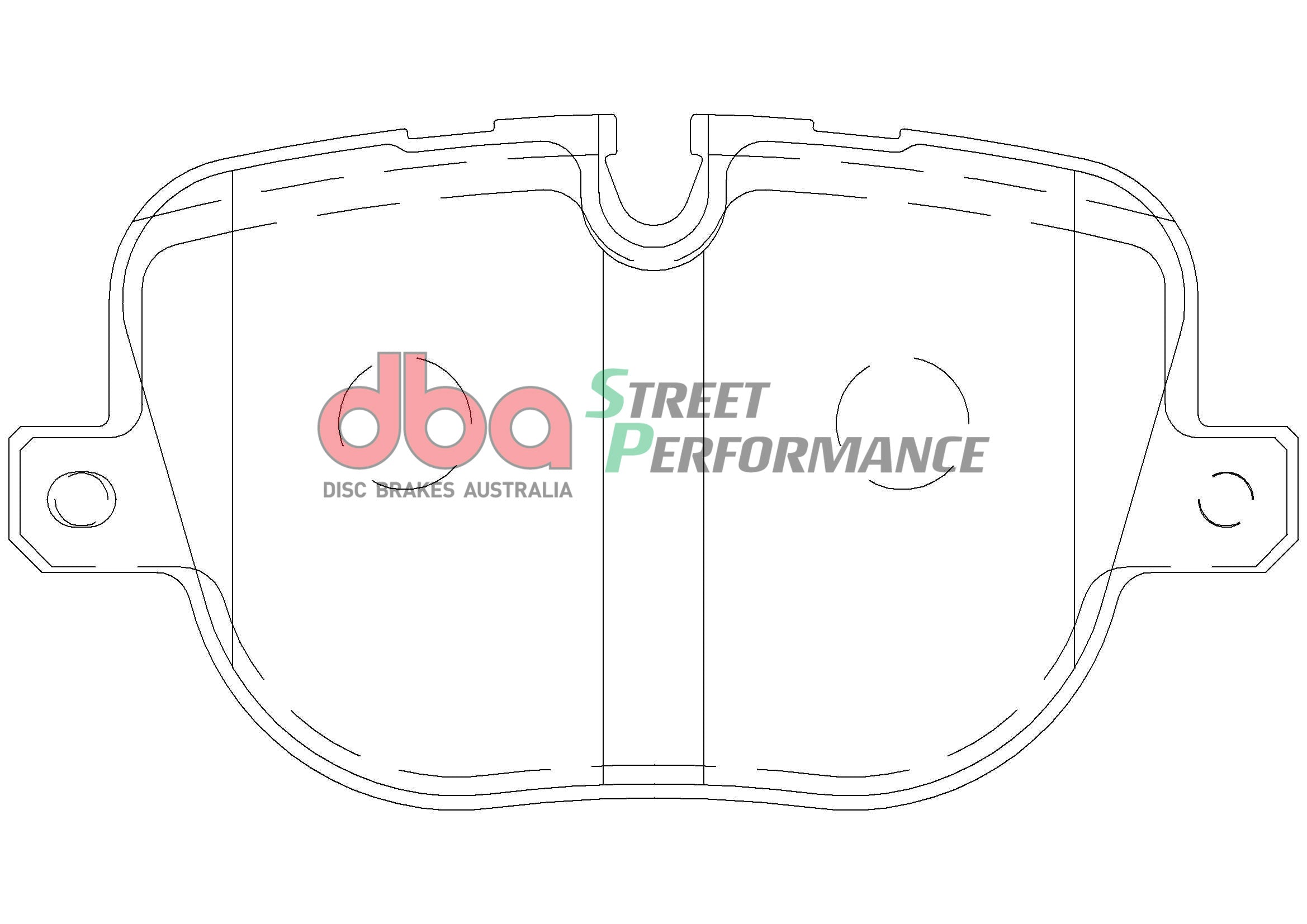 DB2207SP - DBA Street Performance Brake Pads; Rear