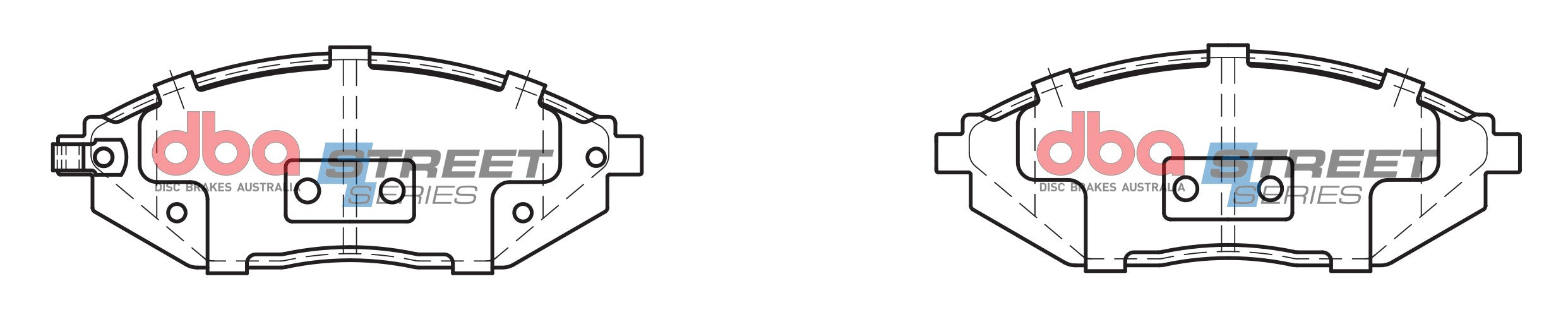 DB2208SS - DBA Street Series Brake Pads; Front