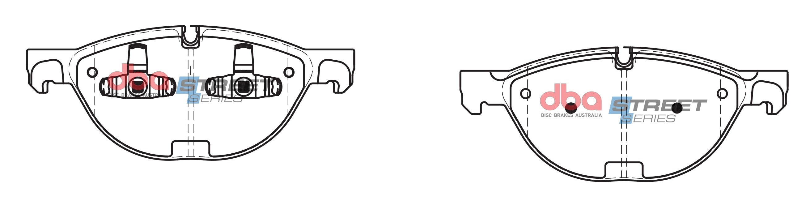 DB2209SS - DBA Street Series Brake Pads; Front