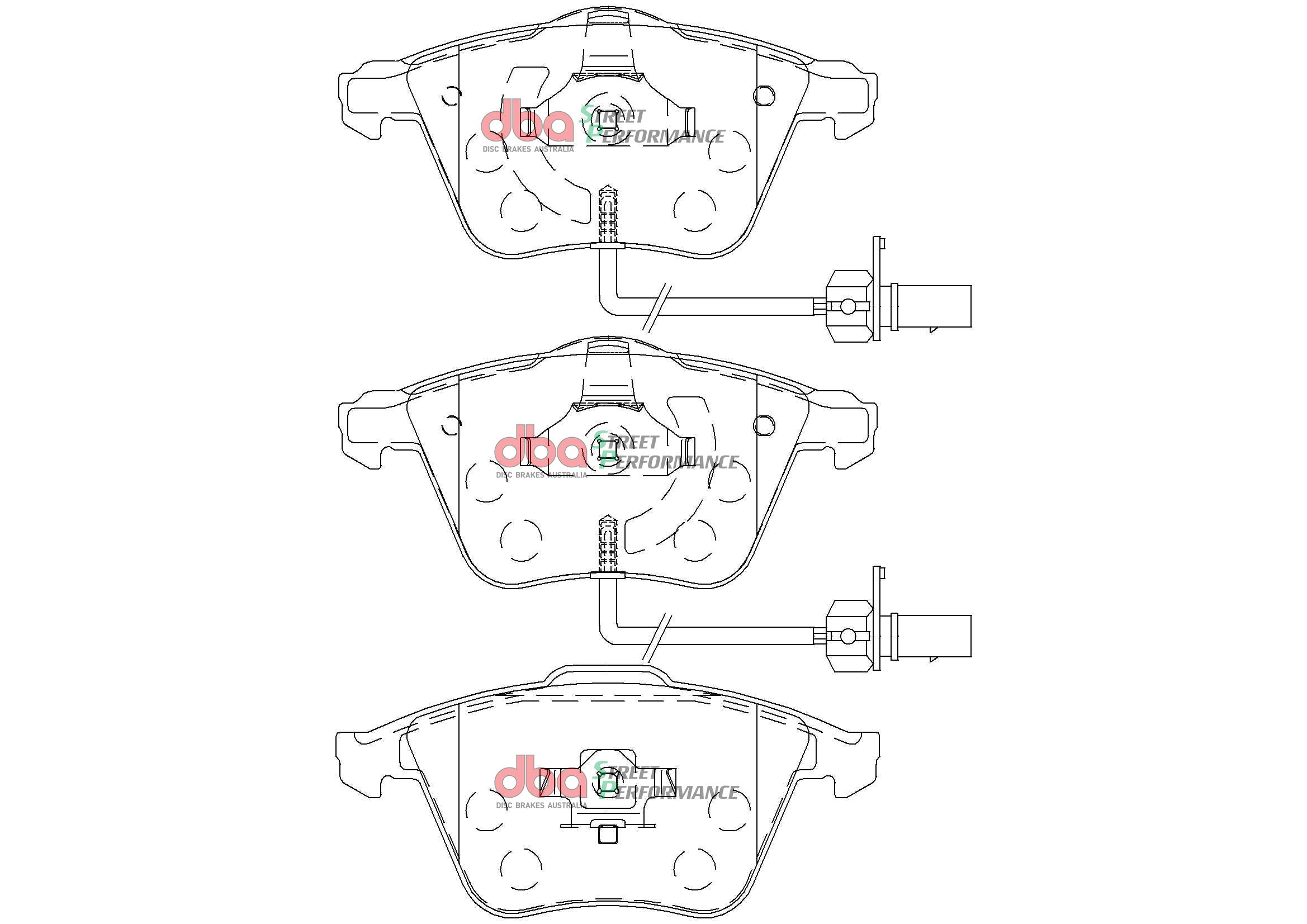DB2210SP - DBA Street Performance Brake Pads; Front