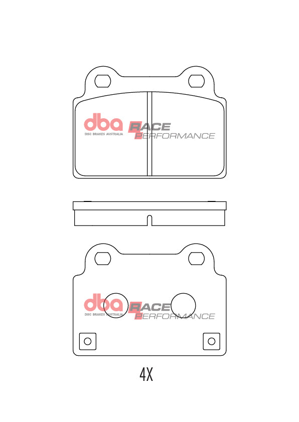 DB2215RP - DBA Racing Performance Brake Pads; Rear