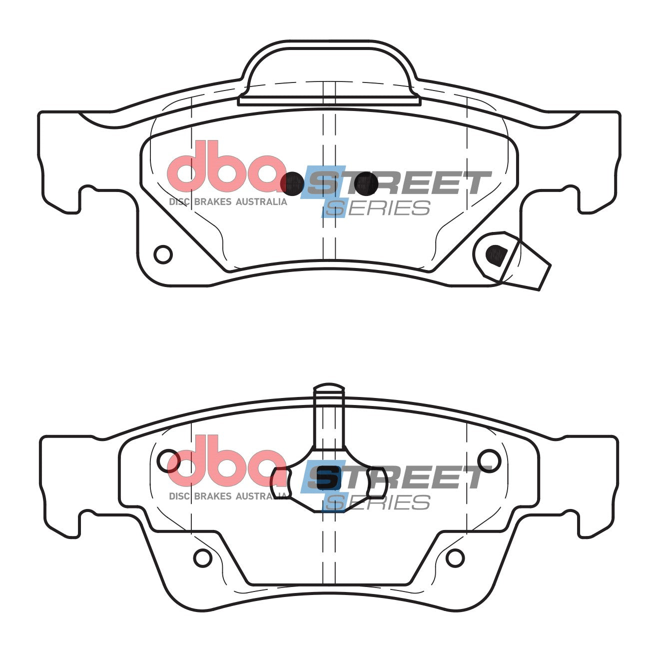 DB2217SS - DBA Street Series Brake Pads; Rear
