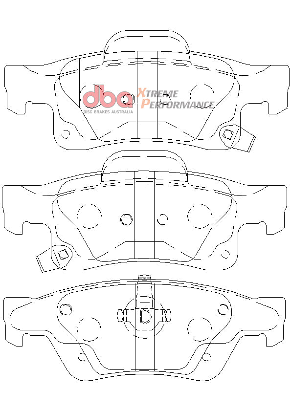 DB2217XP - DBA Xtreme Performance Brake Pads; Rear