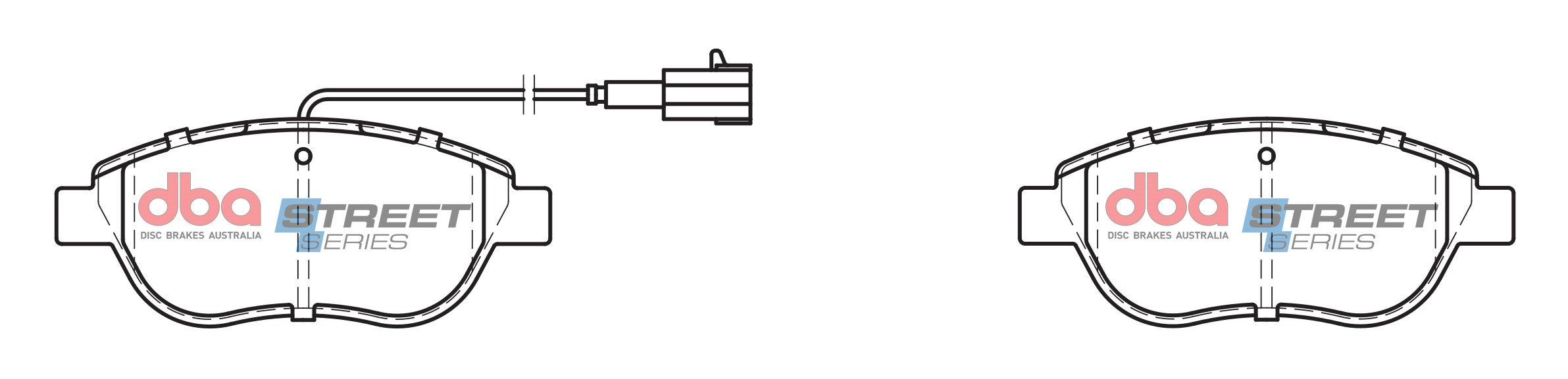 DB2219SS - DBA Street Series Brake Pads; Front