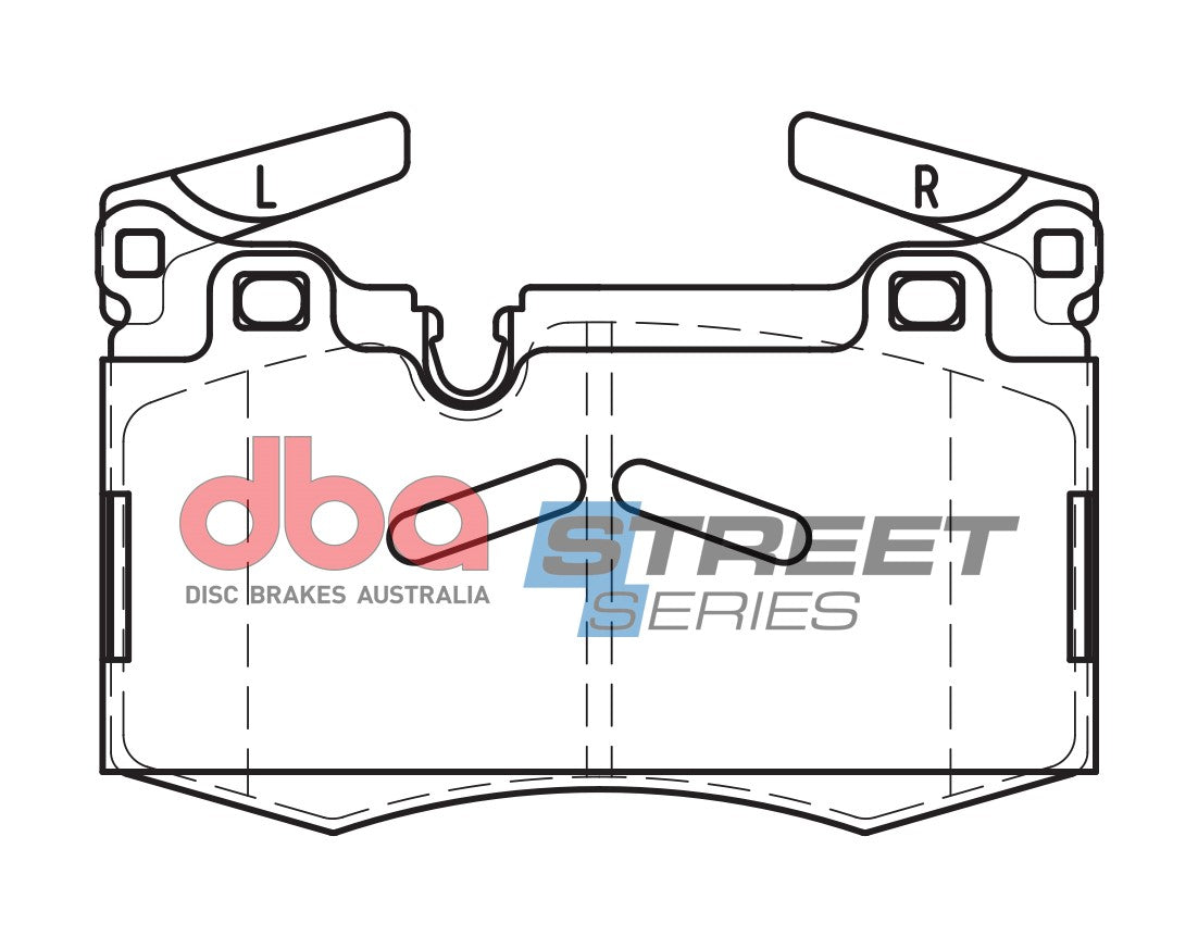 DB2222SS - DBA Street Series Brake Pads; Front