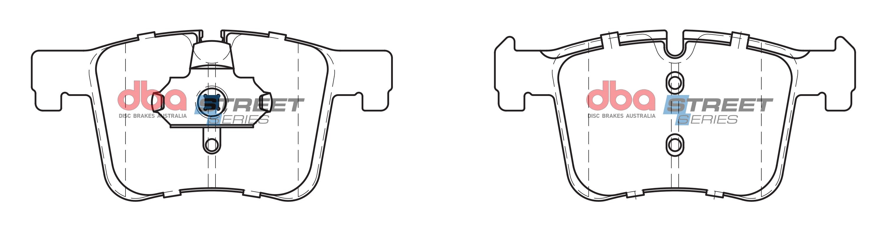 DB2223SS - DBA Street Series Brake Pads; Front