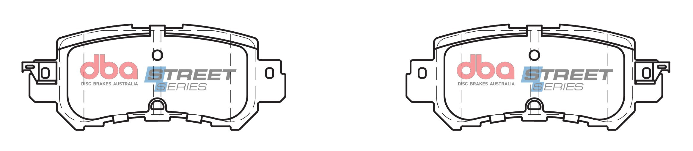 DB2227SS - DBA Street Series Brake Pads; Rear