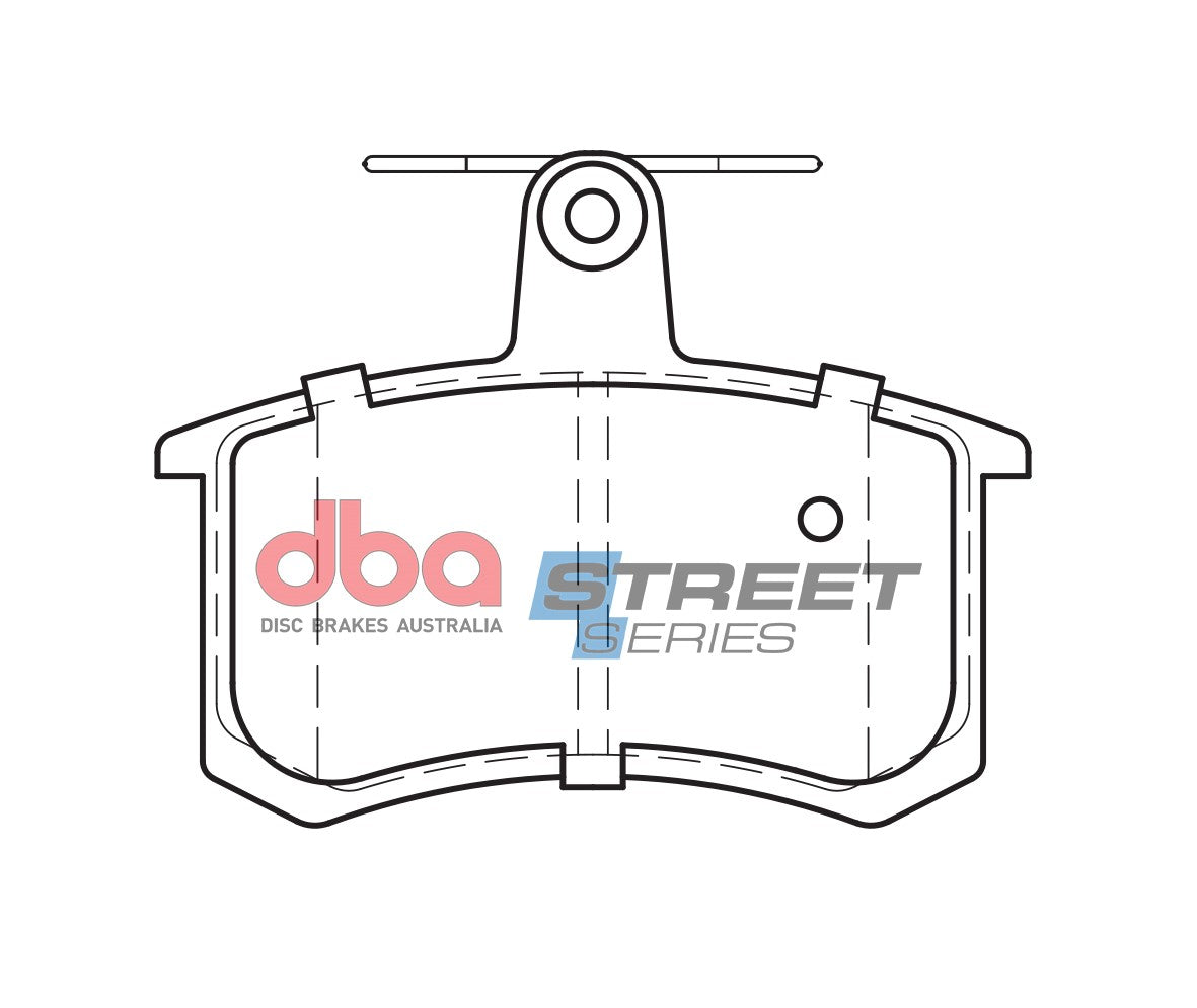 DB222SS - DBA Street Series Brake Pads; Rear