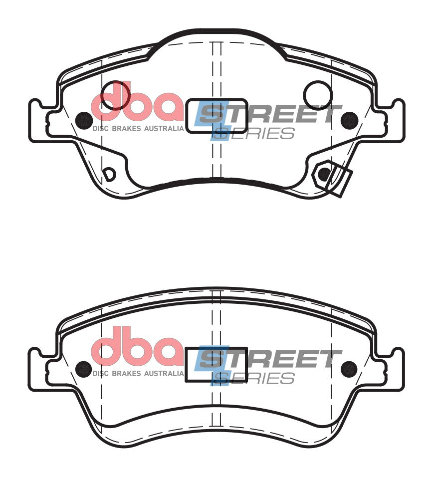 DB2230SS - DBA Street Series Brake Pads; Front