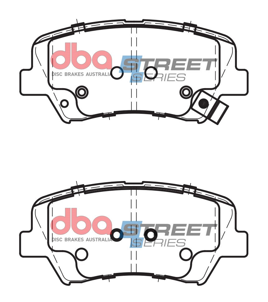 DB2240SS - DBA Street Series Brake Pads; Front