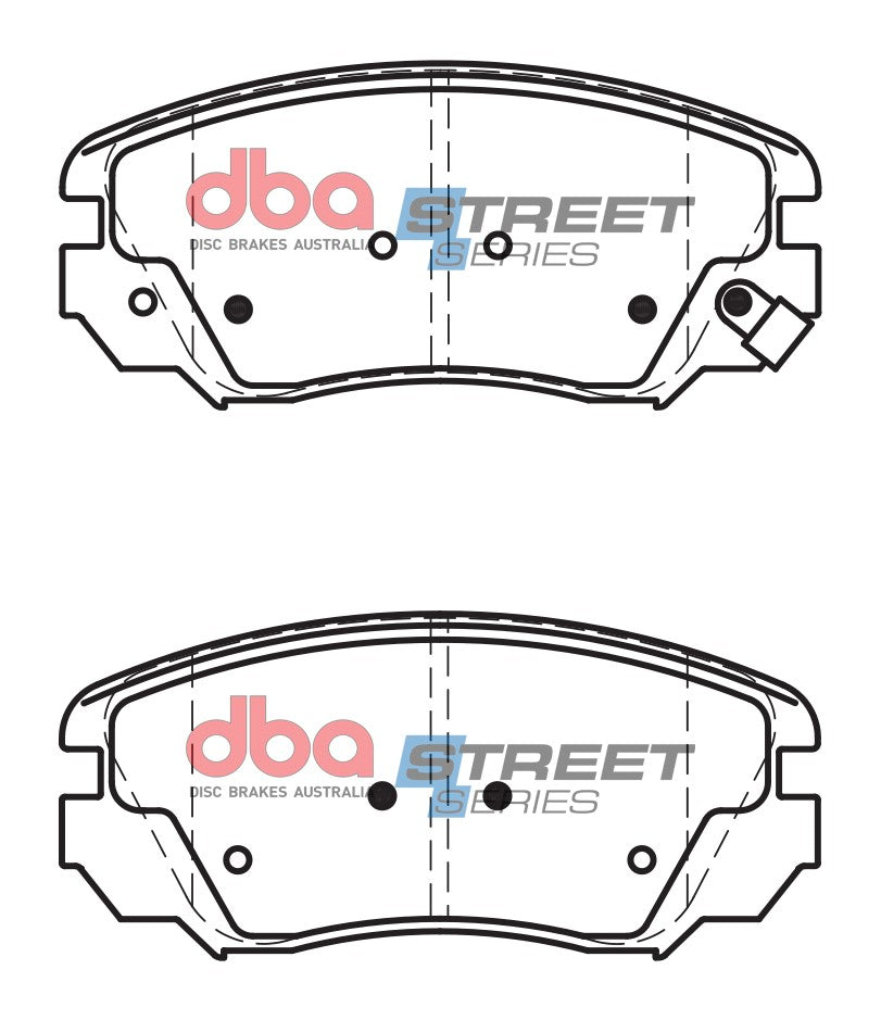 DB2265SS - DBA Street Series Brake Pads; Rear