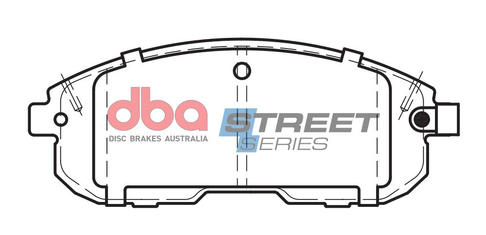 DB2287SS - DBA Street Series Brake Pads; Front