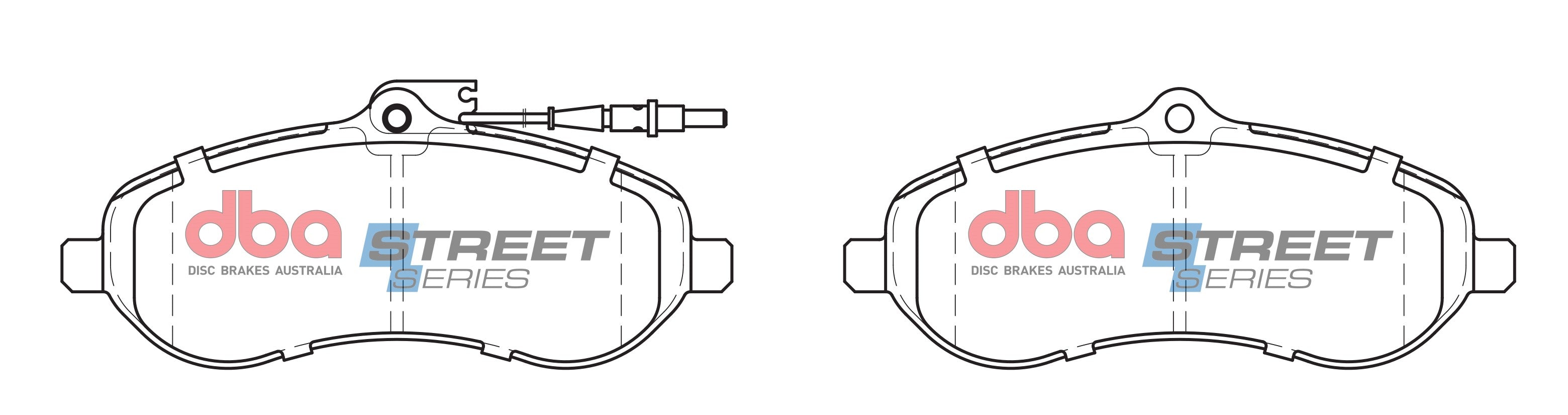 DB2326SS - DBA Street Series Brake Pads; Front