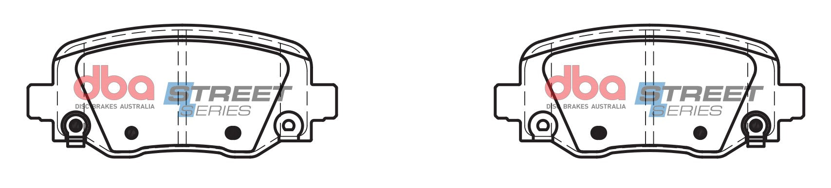 DB2338SS - DBA Street Series Brake Pads; Rear