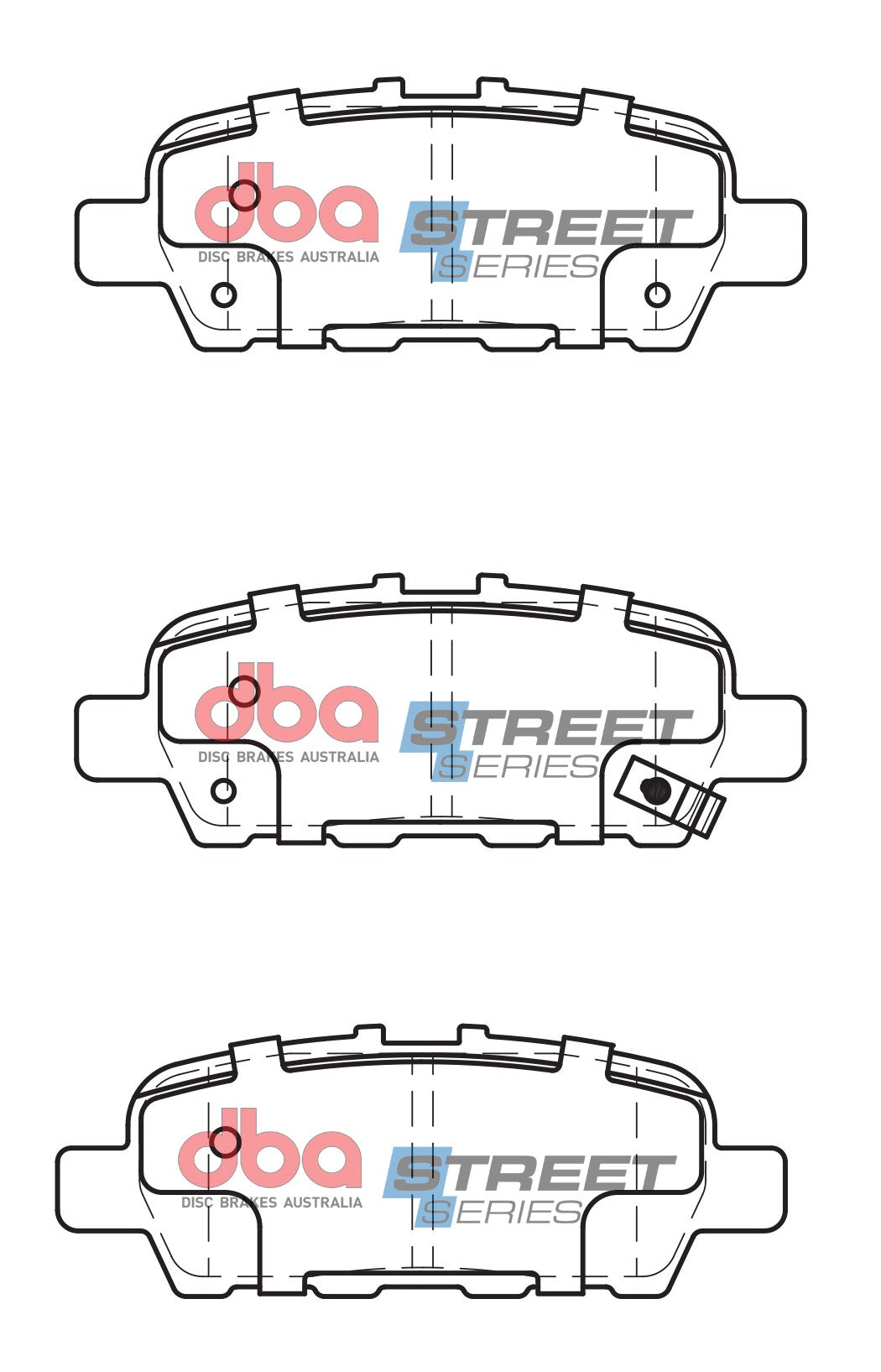 DB2340SS - DBA Street Series Brake Pads; Rear