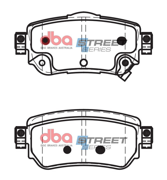 DB2357SS - DBA Street Series Brake Pads; Rear
