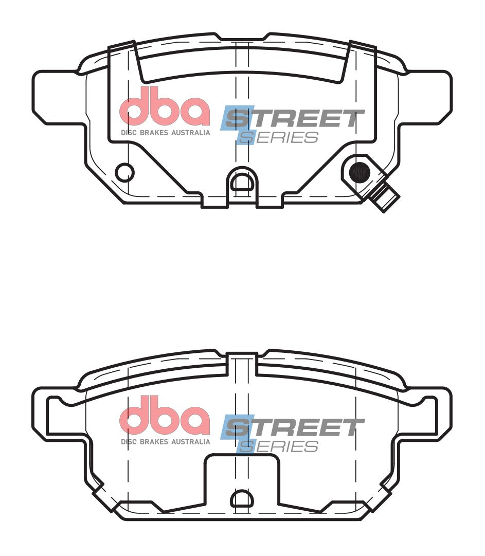 DB2364SS - DBA Street Series Brake Pads; Rear